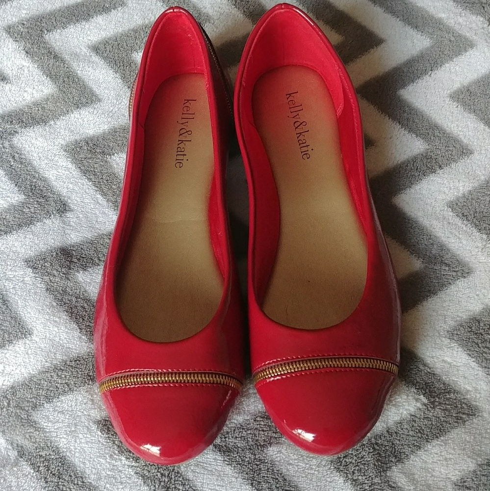 Kelly and Katie red flats